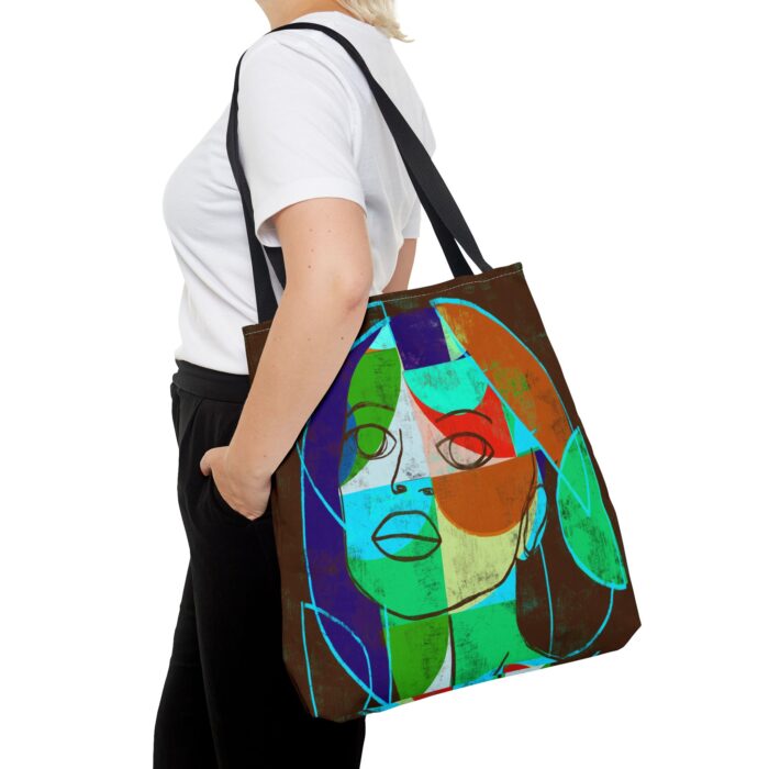 Colorful Unisex Abstract Art Tote Bag, Chic Reusable Shopping Tote, Statement Bag, Gift for Art Lovers, Eco-Friendly Carrier - Image 14