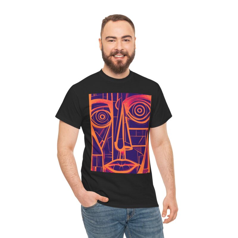 Abstract Face Unisex Tee, Casual Wear, Art Lover's Gift, Birthday Present, Graphic Tee, Home Decor