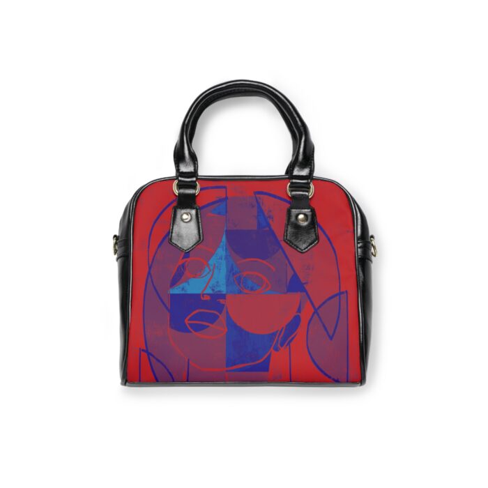 Artistic Shoulder Handbag - Bold Abstract Design, Stylish Handbag, Unique Everyday Tote, Gift for Her, Fashionable Art Accessory - Image 3