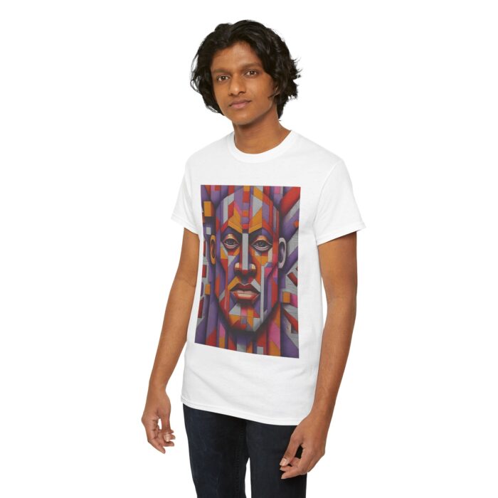 Colorful Abstract Art Tee - Unisex Heavy Cotton Shirt, Graphic Tee, Artistic Apparel, Casual Wear, Unique Gift for Art Lovers - Image 6