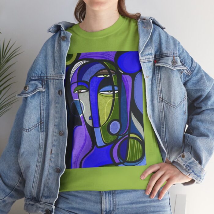 Artistic Unisex Cotton Tee - Unique Graphic Shirt, Casual Wear, Gift for Art Lovers, Trendy Summer Top, Birthday Present - Image 9