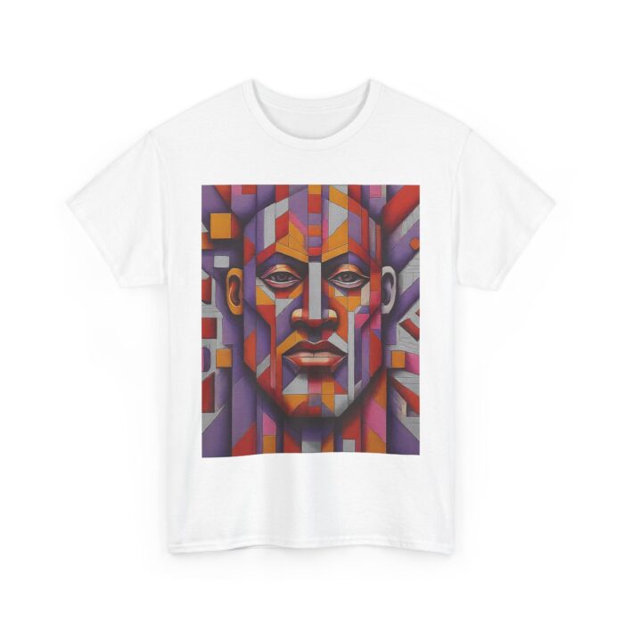 Colorful Abstract Art Tee - Unisex Heavy Cotton Shirt, Graphic Tee, Artistic Apparel, Casual Wear, Unique Gift for Art Lovers - Image 4