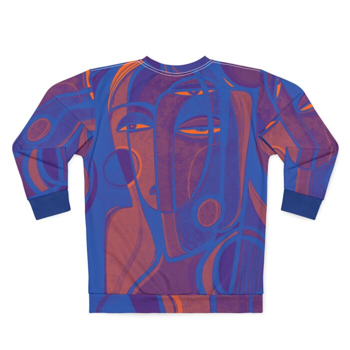 Abstract Art Unisex Sweatshirt - Bold Colorful Design for Creative Souls - Image 3