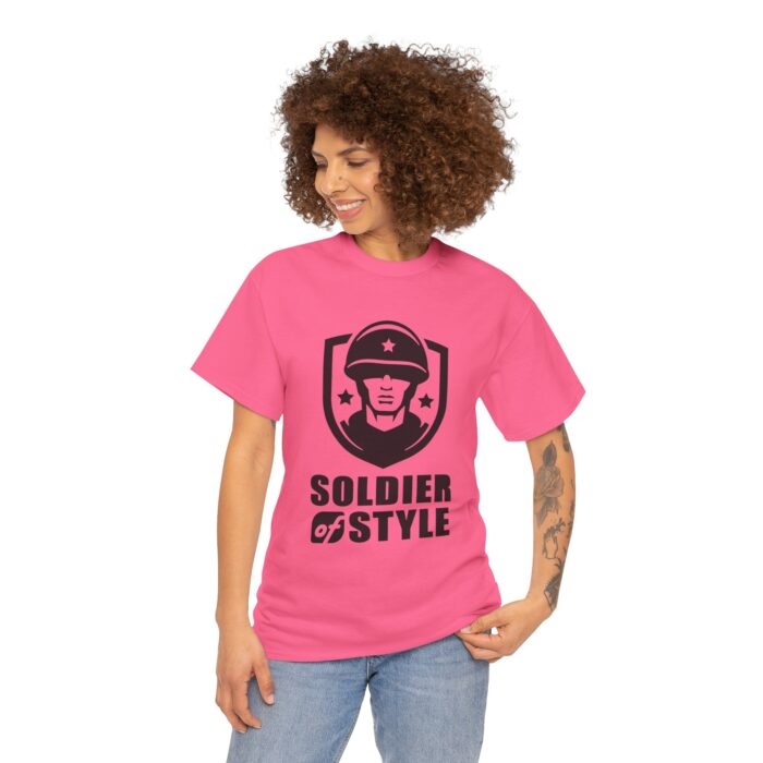 Soldier of Style Unisex Heavy Cotton Tee | Casual Wear, Military Inspired Fashion, Gift for Veterans, Comfortable Everyday T-Shirt - Image 13