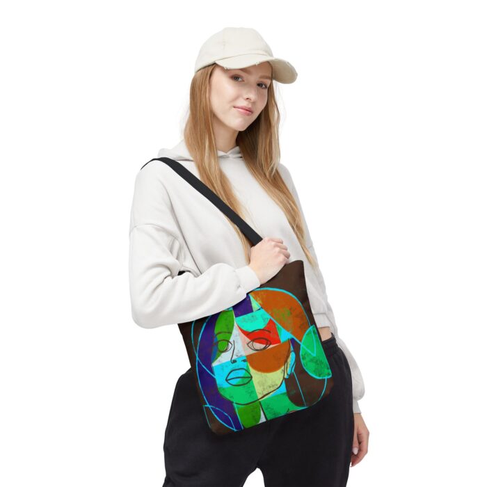 Colorful Unisex Abstract Art Tote Bag, Chic Reusable Shopping Tote, Statement Bag, Gift for Art Lovers, Eco-Friendly Carrier - Image 11