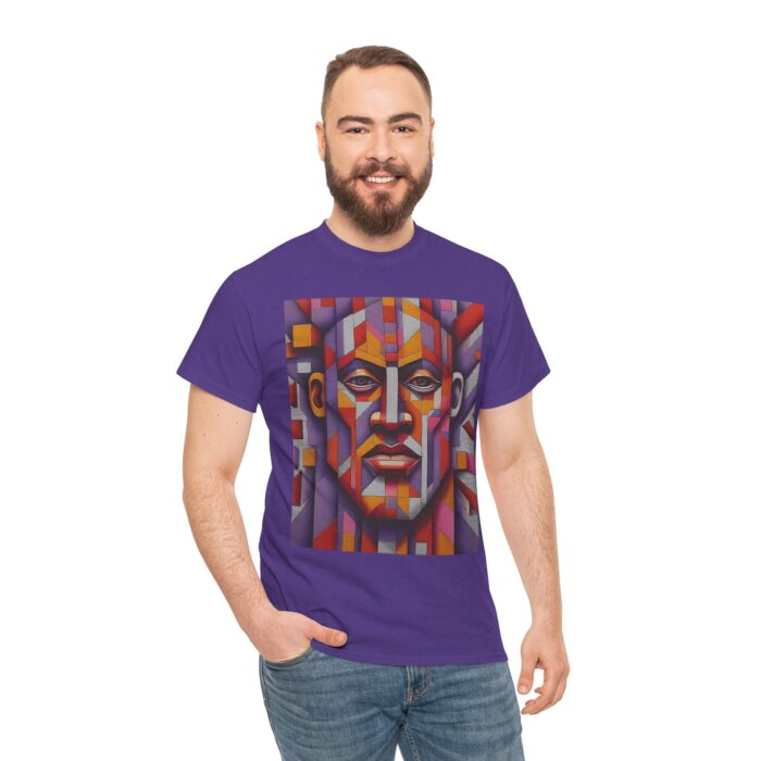 Colorful Abstract Art Tee - Unisex Heavy Cotton Shirt, Graphic Tee, Artistic Apparel, Casual Wear, Unique Gift for Art Lovers - Image 12