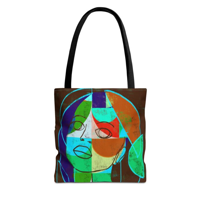 Colorful Unisex Abstract Art Tote Bag, Chic Reusable Shopping Tote, Statement Bag, Gift for Art Lovers, Eco-Friendly Carrier - Image 6