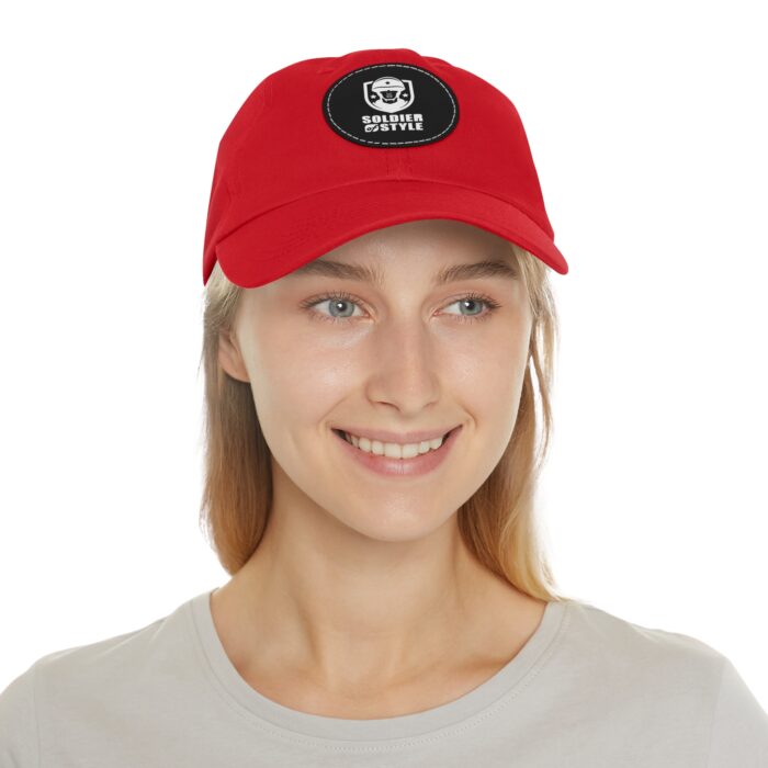 Stylish Dad Hat with Leather Patch, Trendy Baseball Cap, Casual Gift for Father's Day, Summer Accessory, Cool Everyday Wear - Image 2