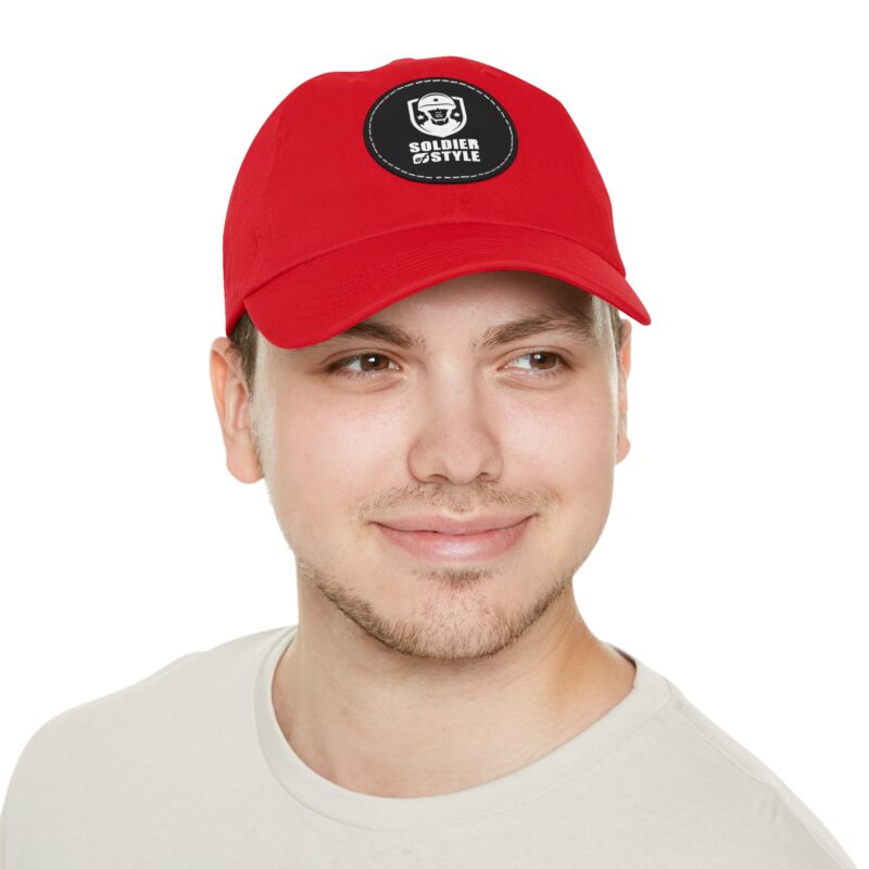 Stylish Dad Hat with Leather Patch, Trendy Baseball Cap, Casual Gift for Father's Day, Summer Accessory, Cool Everyday Wear