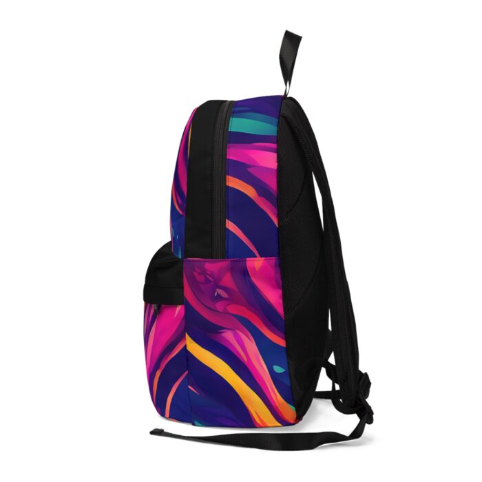 Vibrant Artistic Backpack, Colorful School Bag, Unisex Travel Pack, Trendy Backpack for Teens, Boho Style Backpack - Image 3