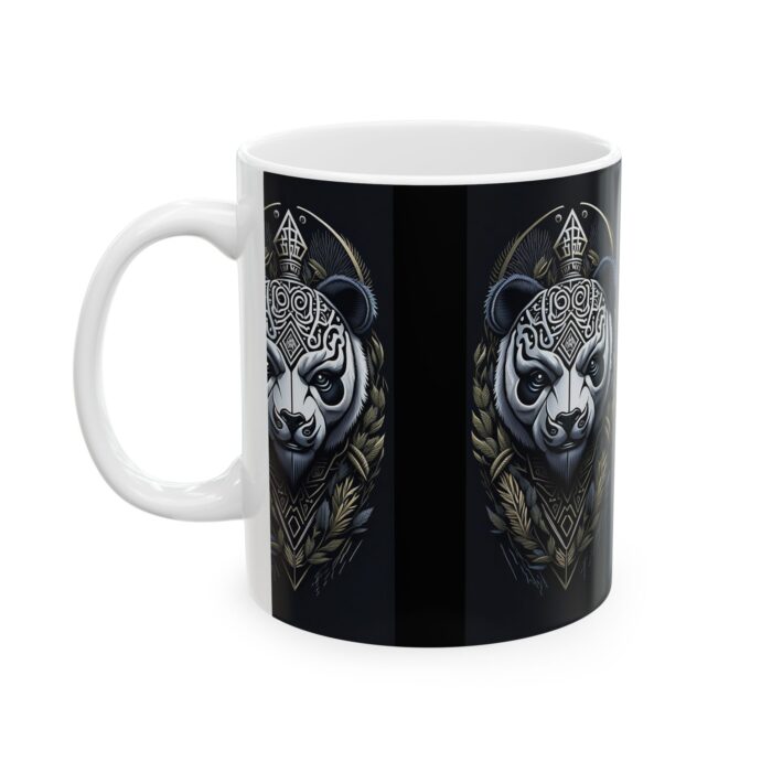 Artistic Panda Mug, Unique Ceramic Mug, Gift for Animal Lovers, Home Decor, Coffee Lover's Gift, Perfect for Birthdays, Relaxation - Image 4