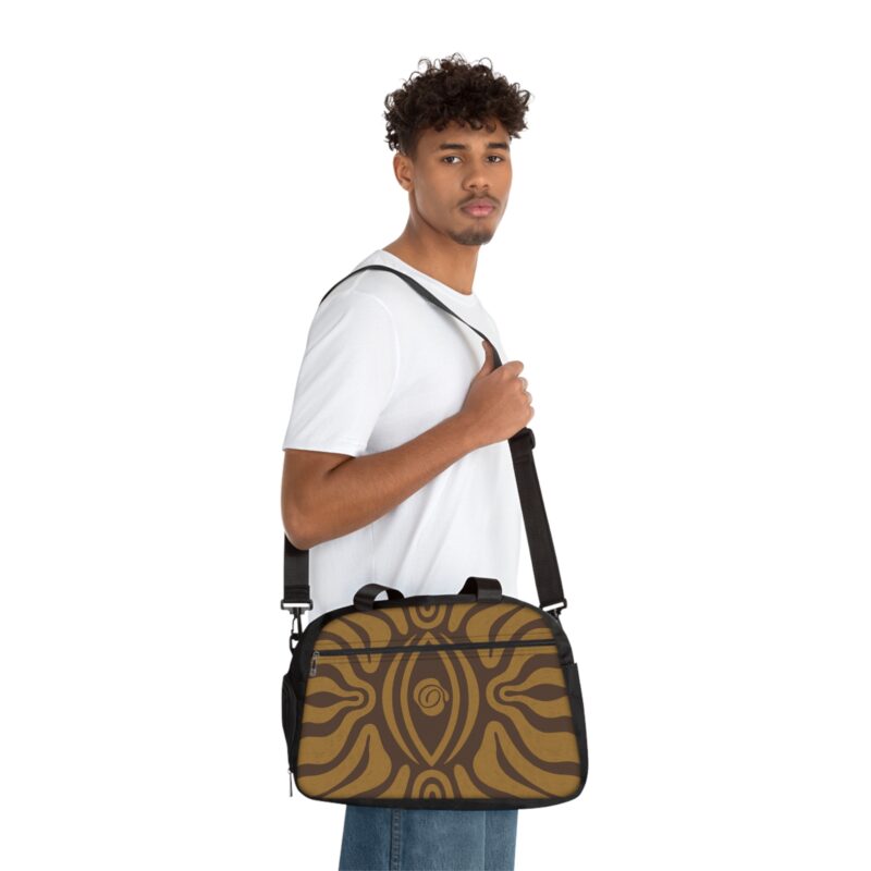 Stylish Fitness Handbag with Unique Tribal Design, Gym Bag, Workout Tote, Travel Organizer, Perfect Gift for Fitness Enthusiasts