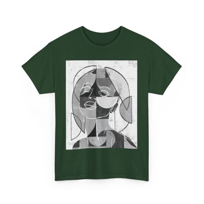 Abstract Art Unisex Heavy Cotton Tee, Artistic Graphic T-Shirt, Casual Wear, Gift for Art Lovers, Streetwear Top, Unique Apparel - Image 8