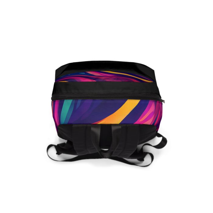 Vibrant Artistic Backpack, Colorful School Bag, Unisex Travel Pack, Trendy Backpack for Teens, Boho Style Backpack - Image 4