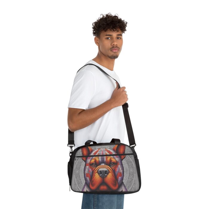 Stylish Fitness Handbag with Dog Design, Gym Tote, Workout Bag, Pet Lover's Bag, Eco-Friendly Gym Partner - Image 6