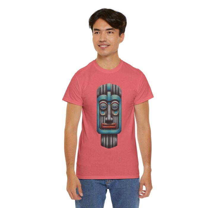 Tribal Art Unisex Heavy Cotton Tee, Ethnic Graphic Shirt, Bohemian Fashion, Gift for Him/Her, Festival Wear, Casual Streetwear - Image 7