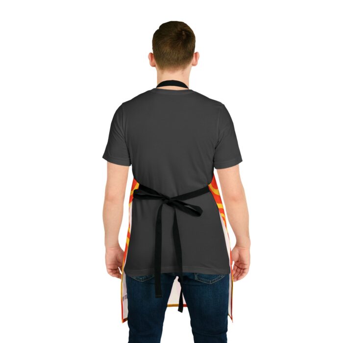 Artistic Eye Design Chef Apron with Black Straps - Unique Design for Cooking Enthusiasts - Image 4