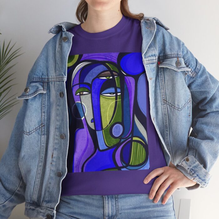 Artistic Unisex Cotton Tee - Unique Graphic Shirt, Casual Wear, Gift for Art Lovers, Trendy Summer Top, Birthday Present - Image 17