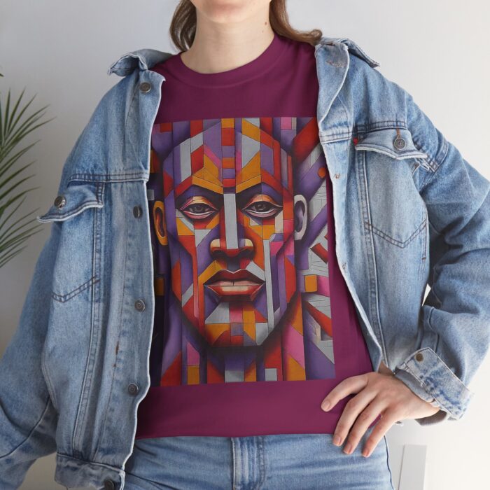 Colorful Abstract Art Tee - Unisex Heavy Cotton Shirt, Graphic Tee, Artistic Apparel, Casual Wear, Unique Gift for Art Lovers - Image 14
