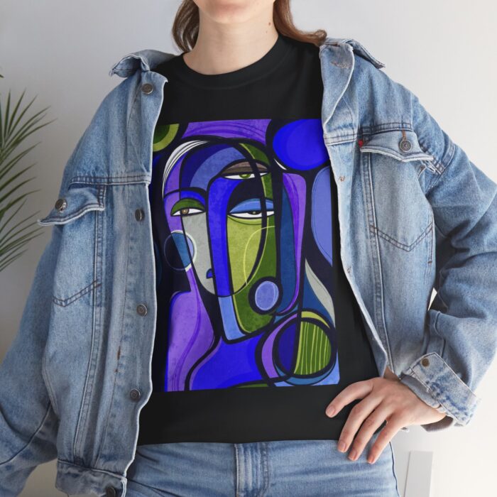 Artistic Unisex Cotton Tee - Unique Graphic Shirt, Casual Wear, Gift for Art Lovers, Trendy Summer Top, Birthday Present - Image 4