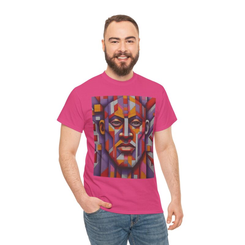 Colorful Abstract Art Tee - Unisex Heavy Cotton Shirt, Graphic Tee, Artistic Apparel, Casual Wear, Unique Gift for Art Lovers