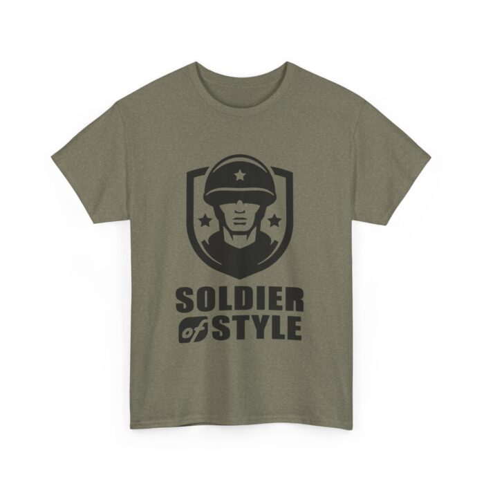 Soldier of Style Unisex Heavy Cotton Tee | Casual Wear, Military Inspired Fashion, Gift for Veterans, Comfortable Everyday T-Shirt - Image 6
