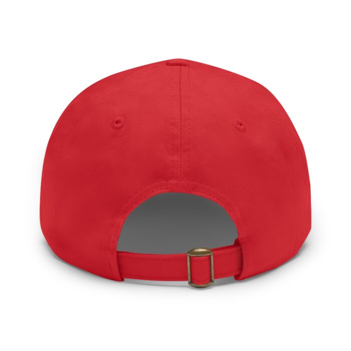 Stylish Dad Hat with Leather Patch, Trendy Baseball Cap, Casual Gift for Father's Day, Summer Accessory, Cool Everyday Wear - Image 5