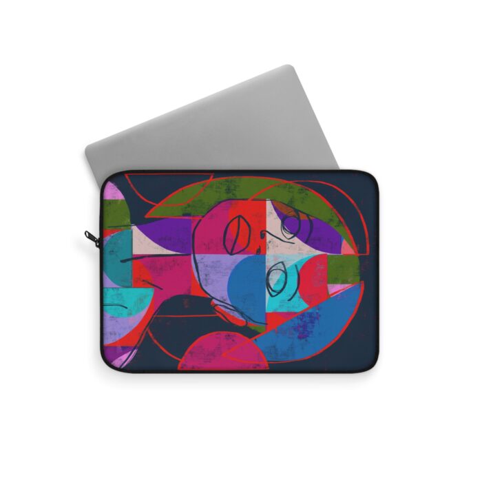Colorful Abstract Laptop Sleeve, Artistic Sleeve for MacBook, Vibrant Laptop Bag, Unique Tech Accessory, Gift for Students & Creative Professionals - Image 5