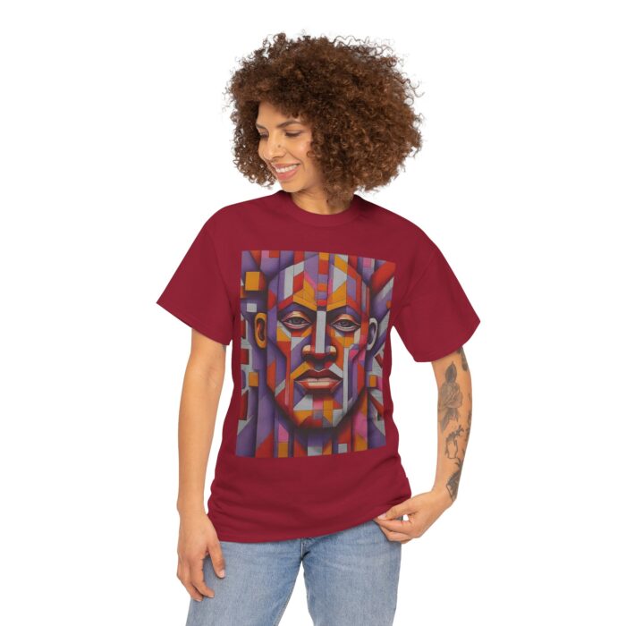 Colorful Abstract Art Tee - Unisex Heavy Cotton Shirt, Graphic Tee, Artistic Apparel, Casual Wear, Unique Gift for Art Lovers - Image 16