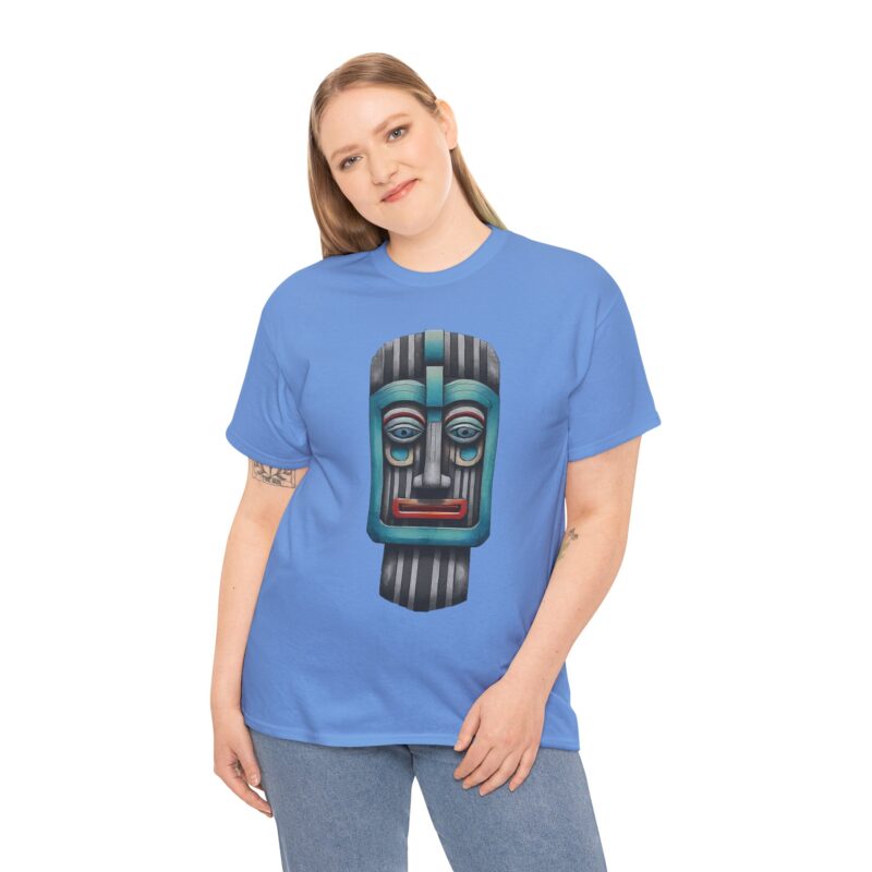 Tribal Art Unisex Heavy Cotton Tee, Ethnic Graphic Shirt, Bohemian Fashion, Gift for Him/Her, Festival Wear, Casual Streetwear