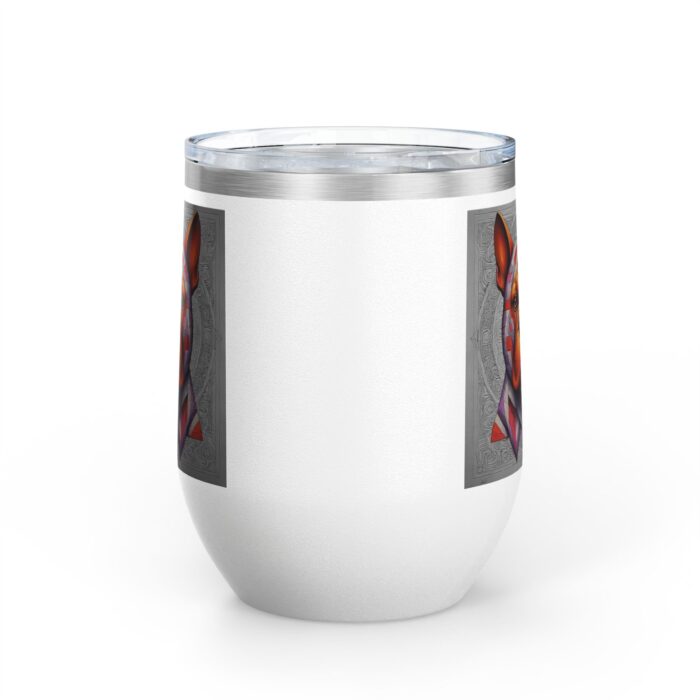 Colorful Bully Dog Wine Tumbler, 12oz, Pet Lover Gift, Unique Wine Cup, Dog-Themed Party, Personalized Dog Mug - Image 2