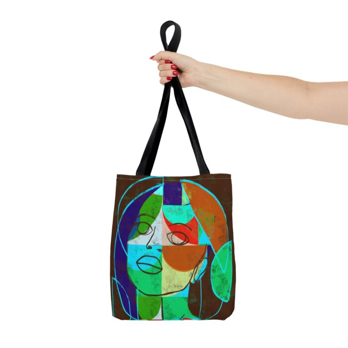 Colorful Unisex Abstract Art Tote Bag, Chic Reusable Shopping Tote, Statement Bag, Gift for Art Lovers, Eco-Friendly Carrier - Image 9