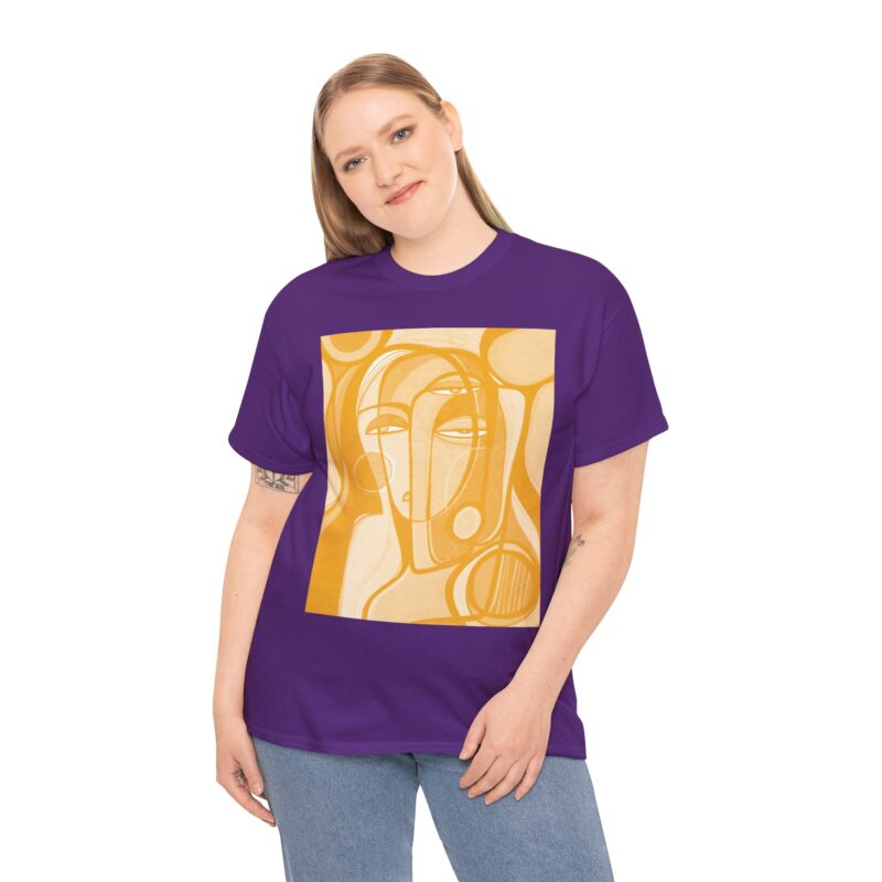 Artistic Unisex Cotton Tee, Abstract Design Shirt, Casual Wear, Gift for Art Lovers, Everyday Style, Unique Fashion Statement