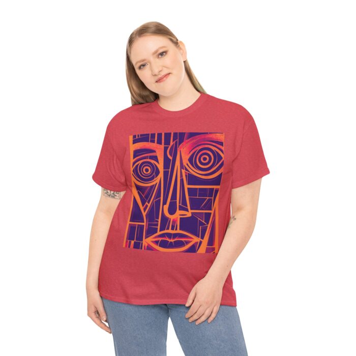 Abstract Face Unisex Tee, Casual Wear, Art Lover's Gift, Birthday Present, Graphic Tee, Home Decor - Image 14