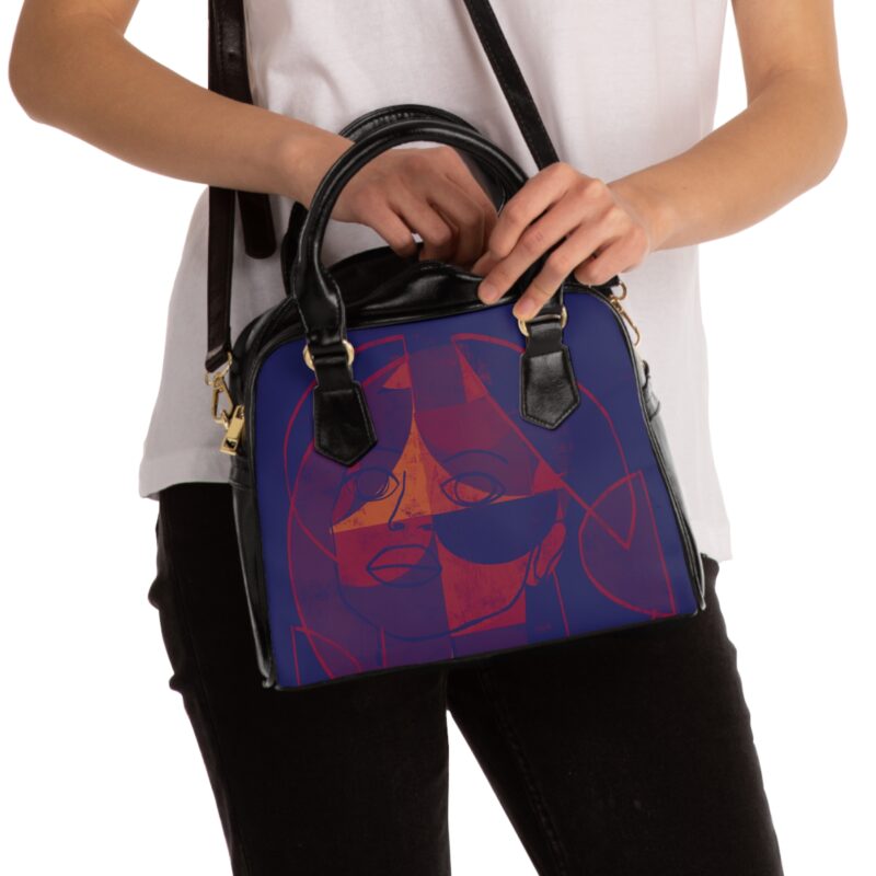 Stylish Abstract Shoulder Handbag, Fashion Tote, Art Purse, Trendy Handbag, Unique Carryall for Art Lovers
