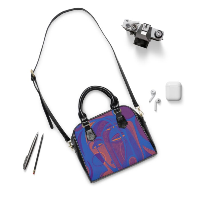 Artistic Shoulder Handbag, Trendy Tote Bag, Everyday Purse, Unique Gift for Her, Statement Bag, Fashion Accessory - Image 4
