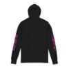 Artistic Unisex Hooded Long Sleeve Tee, Trendy Graphic Hoodie, Casual Streetwear, Unique Artwear, Perfect Gift for Art Lovers (White And Black) - Image 4