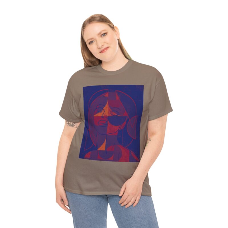 Artistic Unisex Heavy Cotton Tee - Stylish Statement Shirt for Art Lovers, Cool Graphic Tee, Gift for Him/Her, Casual Wear, Unique Design