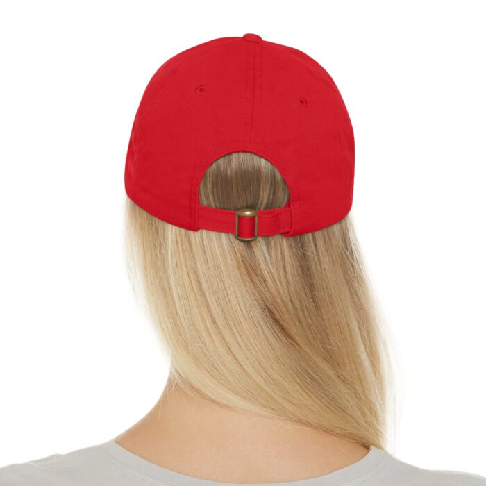 Stylish Dad Hat with Leather Patch, Trendy Baseball Cap, Casual Gift for Father's Day, Summer Accessory, Cool Everyday Wear - Image 3