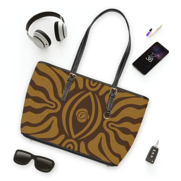 Boho PU Leather Shoulder Bag | Ethnic Chic Tote, Stylish Handbag for Everyday Use, Gift for Her, Festival Accessory, Travel Bag - Image 4