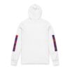 Artistic Unisex Hooded Long Sleeve Tee, Trendy Graphic Hoodie, Casual Streetwear, Unique Artwear, Perfect Gift for Art Lovers (White And Black) - Image 2