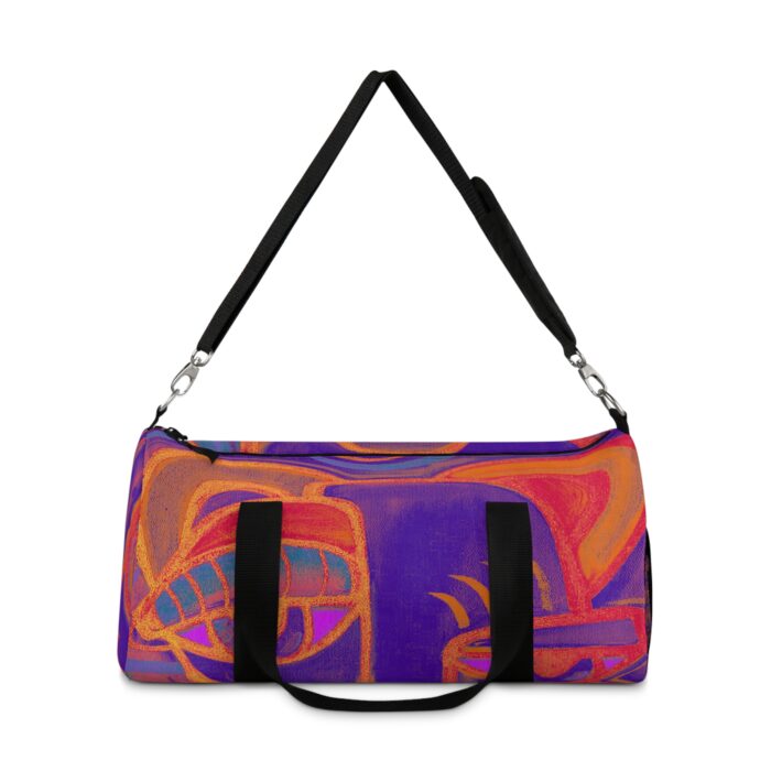 Colorful Art Duffel Bag - Stylish Gym Bag, Weekend Travel Tote, Unique Sports Luggage, Vibrant Workout Accessory, Eye-Catching Carryall - Image 3