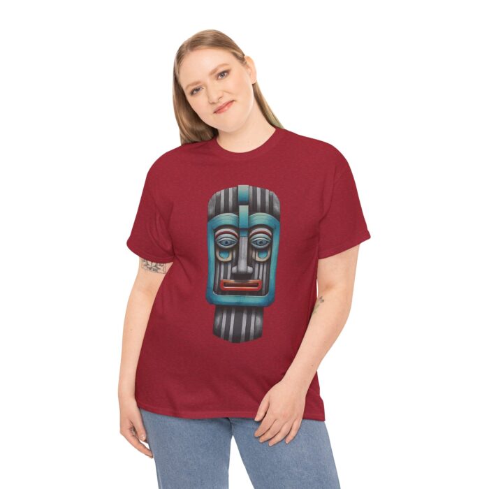 Tribal Art Unisex Heavy Cotton Tee, Ethnic Graphic Shirt, Bohemian Fashion, Gift for Him/Her, Festival Wear, Casual Streetwear - Image 17
