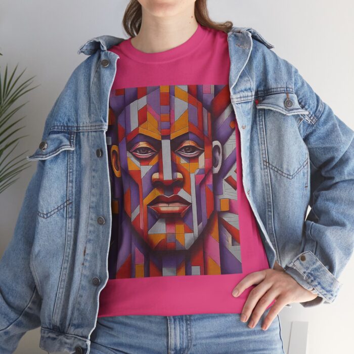 Colorful Abstract Art Tee - Unisex Heavy Cotton Shirt, Graphic Tee, Artistic Apparel, Casual Wear, Unique Gift for Art Lovers - Image 3