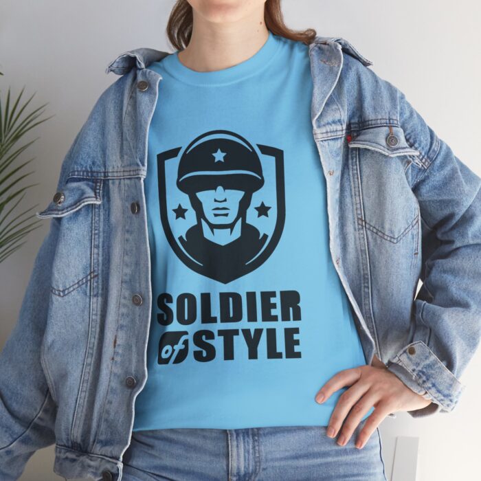 Soldier of Style Unisex Heavy Cotton Tee | Casual Wear, Military Inspired Fashion, Gift for Veterans, Comfortable Everyday T-Shirt - Image 9