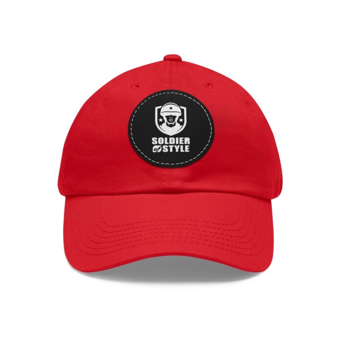 Stylish Dad Hat with Leather Patch, Trendy Baseball Cap, Casual Gift for Father's Day, Summer Accessory, Cool Everyday Wear - Image 6