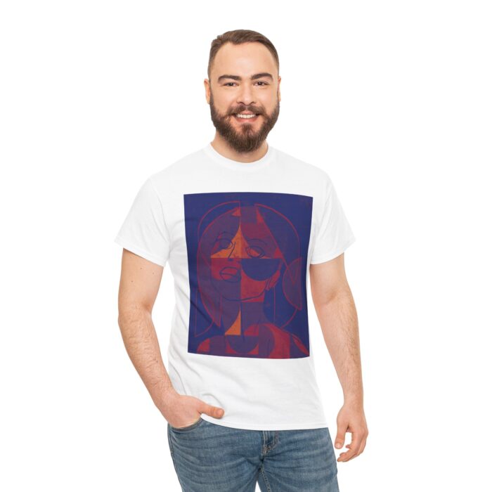 Artistic Unisex Heavy Cotton Tee - Stylish Statement Shirt for Art Lovers, Cool Graphic Tee, Gift for Him/Her, Casual Wear, Unique Design - Image 5