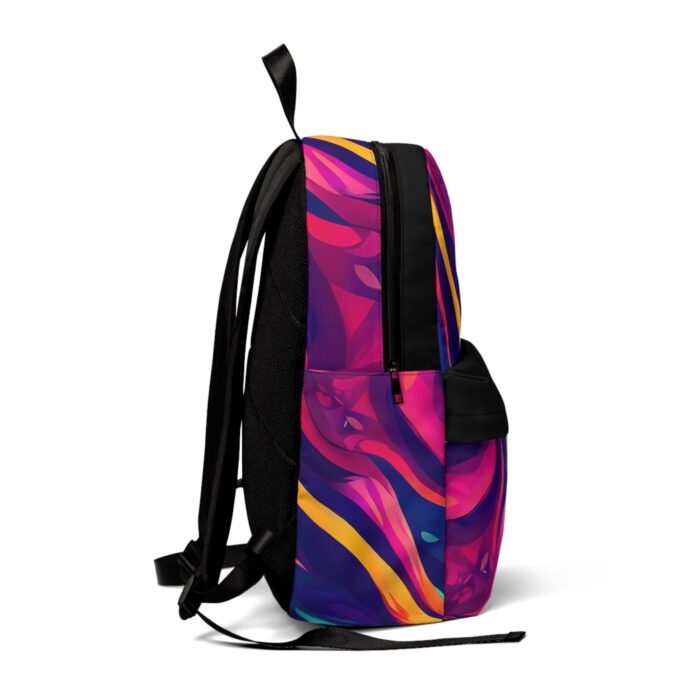 Vibrant Artistic Backpack, Colorful School Bag, Unisex Travel Pack, Trendy Backpack for Teens, Boho Style Backpack - Image 2