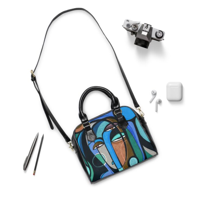 Stylish Shoulder Handbag - Modern Art Design, Chic Tote for Daily Use, Unique Gifts for Her, Fashion Statement Bag, Art Lover's Accessory - Image 4