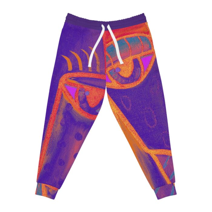 Stylish Unisex Athletic Joggers with Abstract Cubism Face Design for Active Lifestyle - Image 3